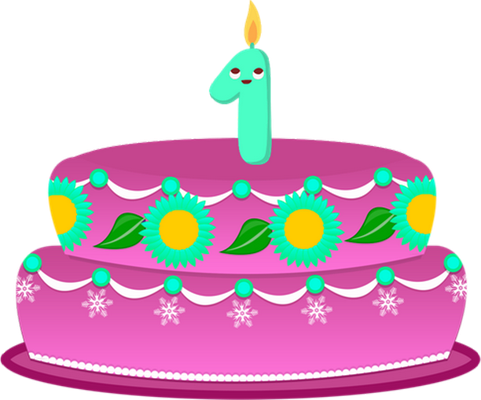gâteau d'anniversaire - fête - loisirs - smiley émoticône émoji cartoon clipart illustration - artémotic