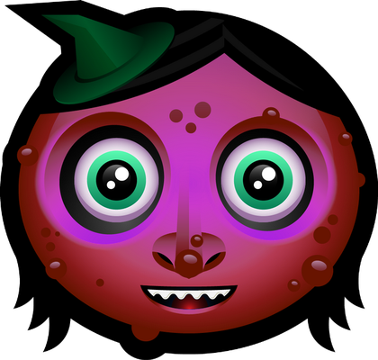 monstre halloween - fête - loisirs - smiley émoticône émoji cartoon clipart illustration - artémotic