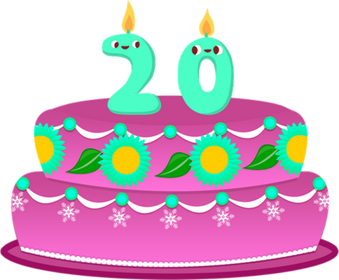 gâteau d'anniversaire - fête - loisirs - smiley émoticône émoji cartoon clipart illustration - artémotic
