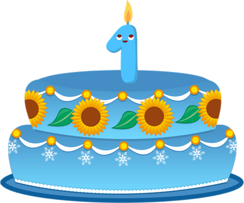 gâteau d'anniversaire - fête - loisirs - smiley émoticône émoji cartoon clipart illustration - artémotic