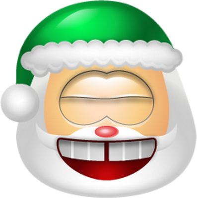 père noël - fête - loisirs - smiley émoticône émoji cartoon clipart illustration - artémotic