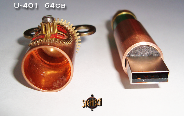 Steampunk USB Stick "U401" stehfisch.de - Steffen Fichtner - Stehfisch