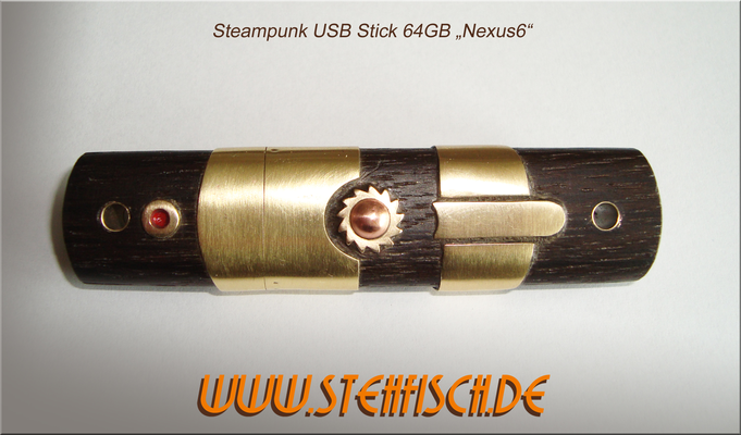 Steampunk USB-Stick "Nexus6" stehfisch.de, Stehfisch, Steffen Fichtner