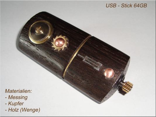Steampunk USB-Stick "Okulus" stehfisch.de, Stehfisch, Steffen Fichtner