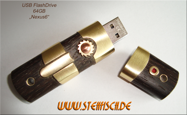 Steampunk USB-Stick "Nexus6" stehfisch.de, Stehfisch, Steffen Fichtner