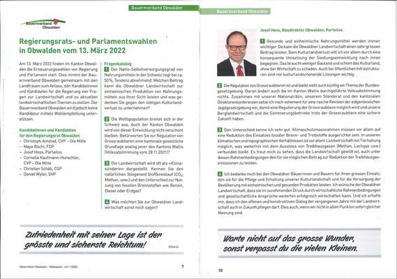 Bauernblatt Januar 2022