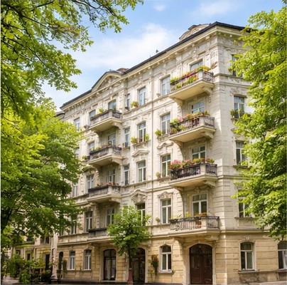 Wohnzimmer einer Eigentumswohnung in Berlin-Wedding