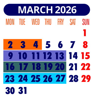 VMByachts Schedule | March 2026