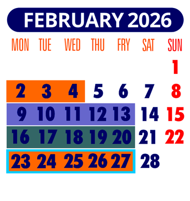 VMByachts Schedule | February 2026