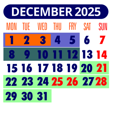 VMByachts Schedule | December 2025