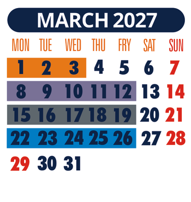 VMByachts Schedule | March 2027