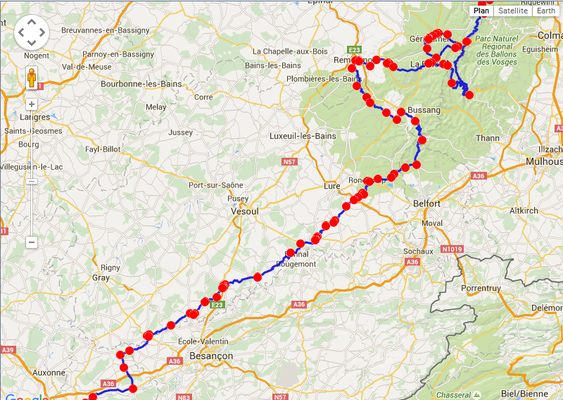 Jour 4: LeBonhomme-Dole, 360 kms
