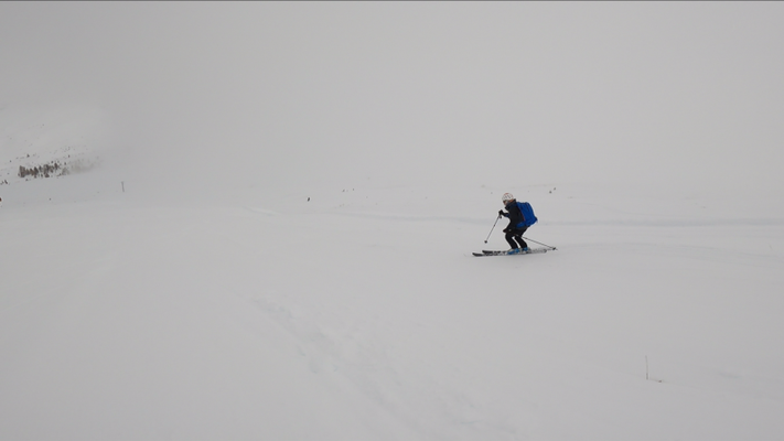 descente tranquille pour cette première sortie ski