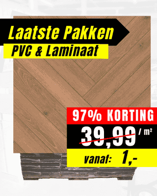 Laminaat aanbieding voor 1 euro per m²
