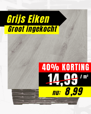 Laminaat aanbieding grijs eiken