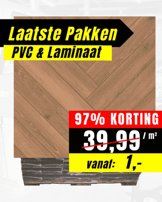 Laminaat aanbieding voor 1 euro per m²