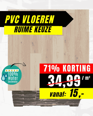 PVC vloeren in de aanbieding