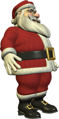 père noël - fête - loisirs - smiley émoticône émoji cartoon clipart illustration - artémotic