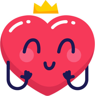 cœur saint-valentin - fête - loisirs - smiley émoticône émoji cartoon clipart illustration - artémotic