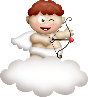 cupidon saint-valentin - fête - loisirs - smiley émoticône émoji cartoon clipart illustration - artémotic
