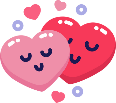 cœur saint-valentin - fête - loisirs - smiley émoticône émoji cartoon clipart illustration - artémotic