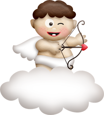 cupidon saint-valentin - fête - loisirs - smiley émoticône émoji cartoon clipart illustration - artémotic
