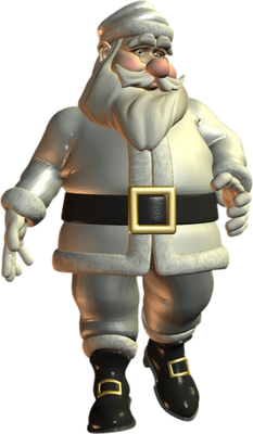 père noël - fête - loisirs - smiley émoticône émoji cartoon clipart illustration - artémotic