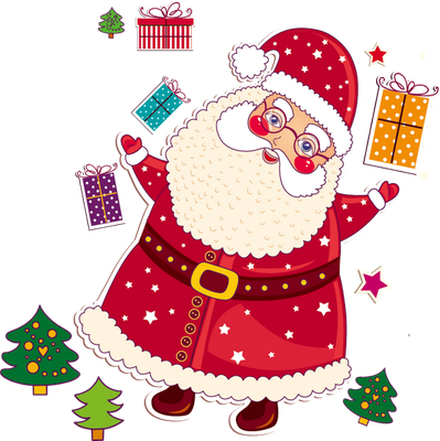 noël - fête - loisirs - smiley émoticône émoji cartoon clipart illustration - artémotic