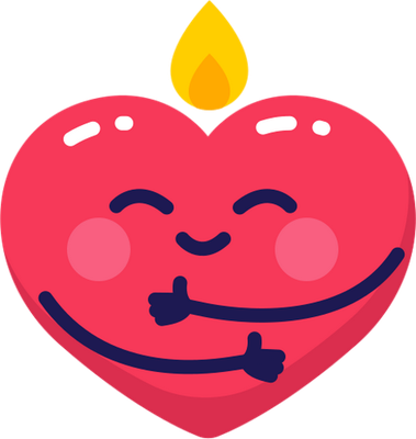 cœur saint-valentin - fête - loisirs - smiley émoticône émoji cartoon clipart illustration - artémotic