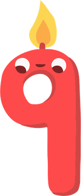 bougie d'anniversaire - fête - loisirs - smiley émoticône émoji cartoon clipart illustration - artémotic