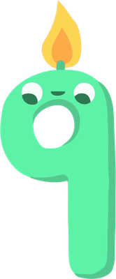 bougie d'anniversaire - fête - loisirs - smiley émoticône émoji cartoon clipart illustration - artémotic