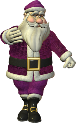 père noël - fête - loisirs - smiley émoticône émoji cartoon clipart illustration - artémotic