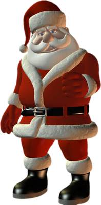 père noël - fête - loisirs - smiley émoticône émoji cartoon clipart illustration - artémotic
