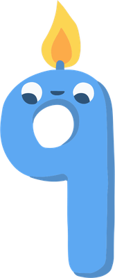 bougie d'anniversaire - fête - loisirs - smiley émoticône émoji cartoon clipart illustration - artémotic