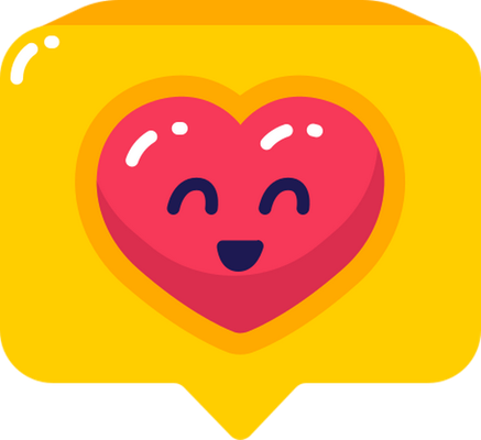 cœur saint-valentin - fête - loisirs - smiley émoticône émoji cartoon clipart illustration - artémotic