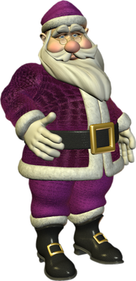 père noël - fête - loisirs - smiley émoticône émoji cartoon clipart illustration - artémotic