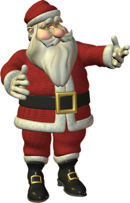 père noël - fête - loisirs - smiley émoticône émoji cartoon clipart illustration - artémotic