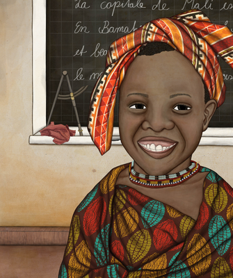 Kalenderillustration "Lesen lernen in Mali" Kinderhilfswerk Dritte Welt e.V., 2014