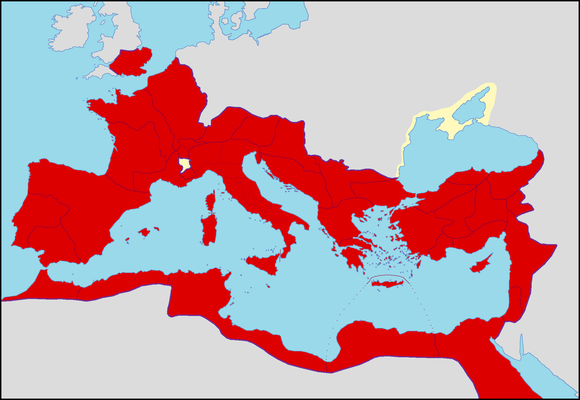 L’Empire romain s’est, lui, étendu sur le pourtour méditerranéen, jusqu’au Portugal à l’ouest et la Grande-Bretagne au nord ainsi que sur la côte africaine. L’ensemble des chrétiens du premier siècle ont alors été sous la domination de l’empire romain.