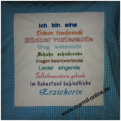 Kissenhülle 40x40cm mit Bild und/oder Spruch. Individuell. Preis ist zu kalkulieren.