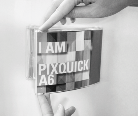 PIXQUICK Wall / Das Öffnen der Rahmen ist in zwei Richtungen möglich (außer bei Größe A3).