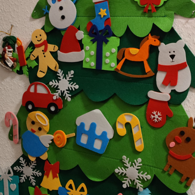 In der Weihnachtszeit gibt es jeden Tag einen weiteren Anhänger an den Baum 