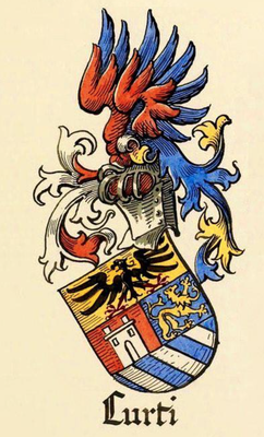 Wappen von Valentin Curti (1727-1780) von z'Moalersch in Uri (CH)