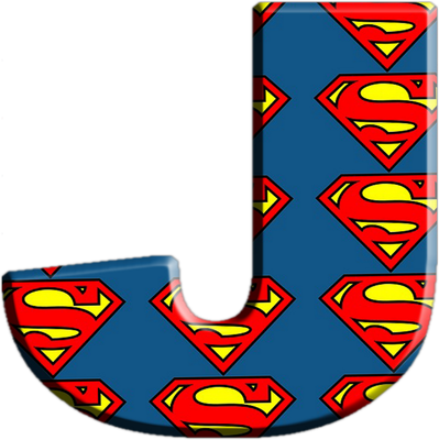 lettre Superman [Justice League] - alphabet - éducation - smiley émoticône émoji cartoon clipart illustration - artémotic