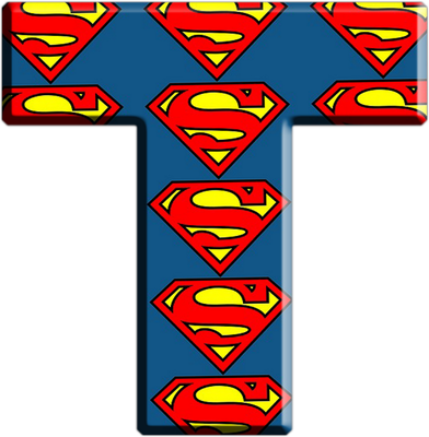 lettre Superman [Justice League] - alphabet - éducation - smiley émoticône émoji cartoon clipart illustration - artémotic