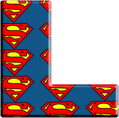 lettre Superman [Justice League] - alphabet - éducation - smiley émoticône émoji cartoon clipart illustration - artémotic