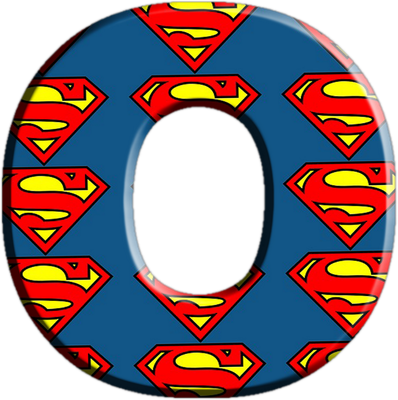 lettre Superman [Justice League] - alphabet - éducation - smiley émoticône émoji cartoon clipart illustration - artémotic