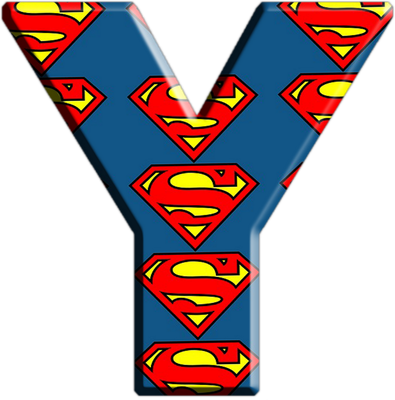 lettre Superman [Justice League] - alphabet - éducation - smiley émoticône émoji cartoon clipart illustration - artémotic