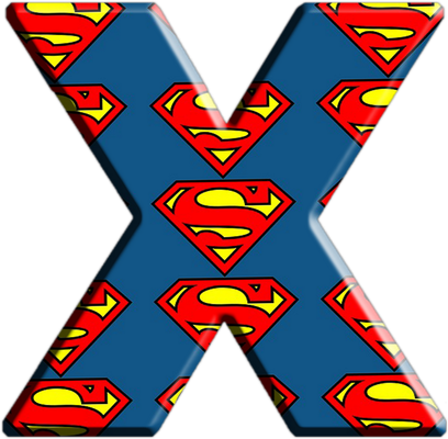 lettre Superman [Justice League] - alphabet - éducation - smiley émoticône émoji cartoon clipart illustration - artémotic