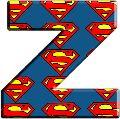 lettre Superman [Justice League] - alphabet - éducation - smiley émoticône émoji cartoon clipart illustration - artémotic